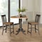 International Concepts Round 42 in W, 42 in L, 35.5 in H, Wood, Hickory/Washed Coal K45-42DPT-S102-2 - alternate 6